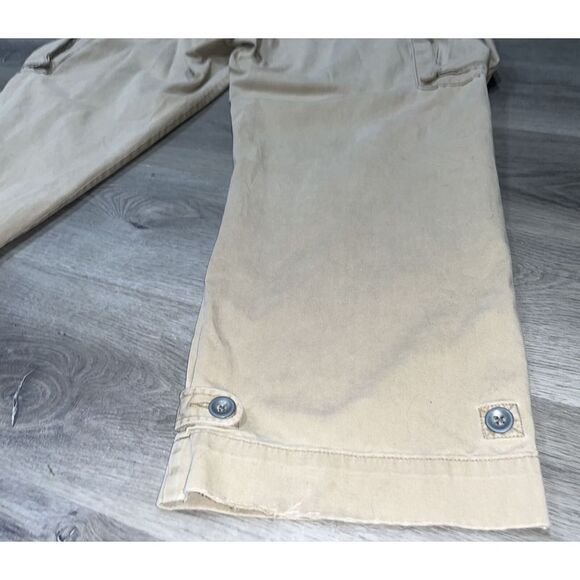 Ralph Lauren Pants Mens 40x30 Khaki Cargo Polo 67 Chino Vintage 90s DISTRESS Y2K - Picture 12 of 13
